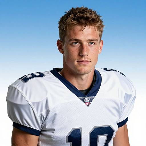 Ultra Realistic Aaron Paul Footballer Portrait