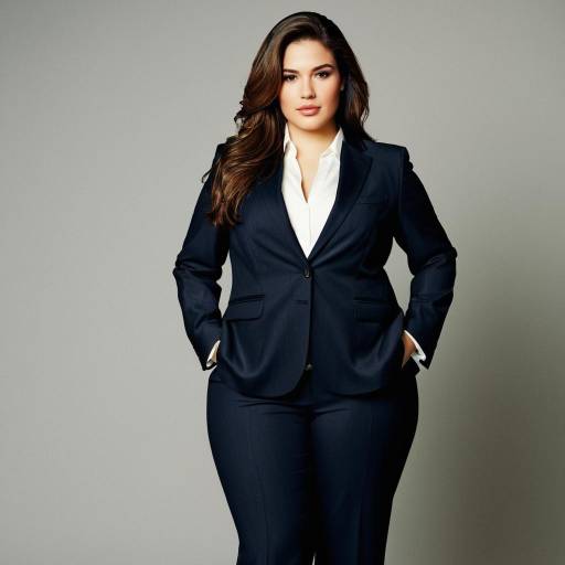 Stylish Plus Size Formal Pantsuit Fashion
