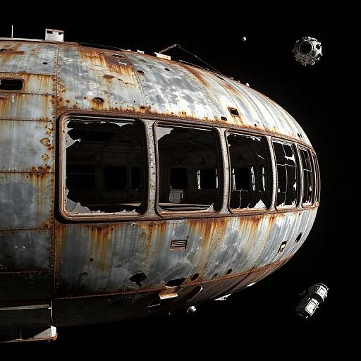 Abandoned Space Station in Orbit