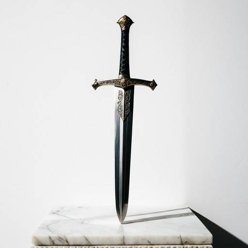 Medieval Sword with Intricate Engravings