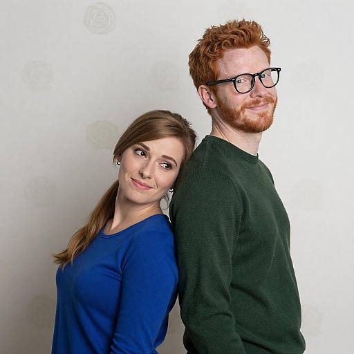 Happy Couple Portrait in Cozy Setting