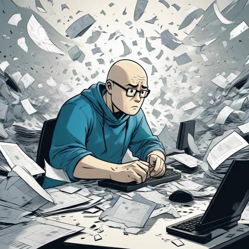 Worried Wojak in Chaotic Comic Scene