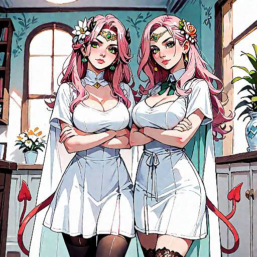 Anime Mother and Daughter Interaction