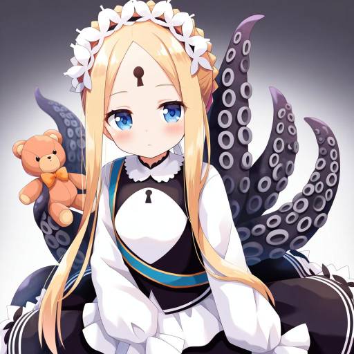 Illustration of Abigail williams (festival outfit) (fate), fate/grand order in the style of Nakkar