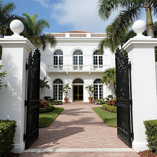 Elegant Whitehall Mansion Entrance