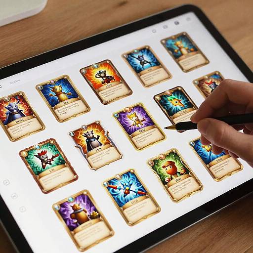 Online Game Card Maker Interface