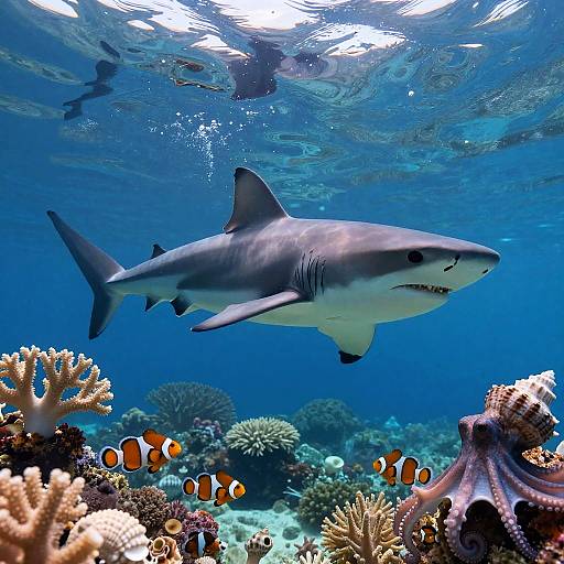 Underwater Masterpiece with Ocean Life