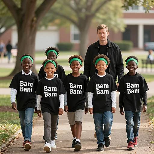 Joyful Park Scene with Diversity