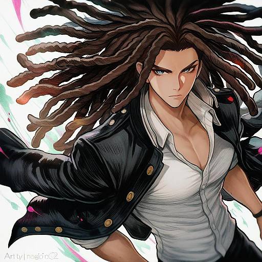 Illustration of Hagakure yasuhiro, danganronpa (series) in the style of Magion02