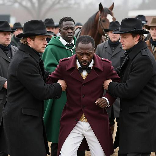 Historic Tension: Crowd and Confrontation