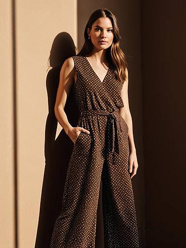 Chic Chocolate Brown Jumpsuit Fashion Shoot