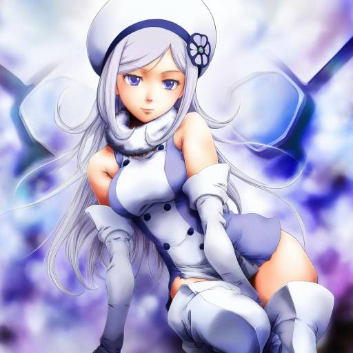 Illustration of Aila jyrkiainen, gundam in the style of Suzuki kyoutarou