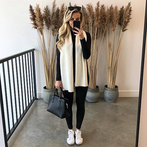 Chic Indoor Selfie with Modern Decor