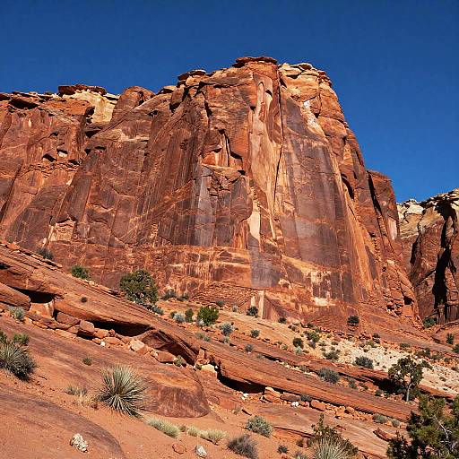 Impressionist Red Rock Canyon Landscape