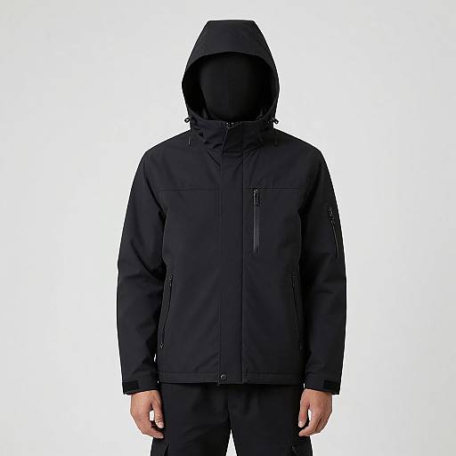 Man in Black Hoodie and Pants