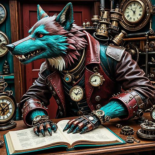 Steampunk Crimson Gearwolf Reading Diary