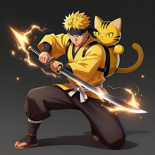 Dynamic Electric Ninja in Action