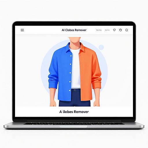 AI Clothes Remover Software Illustration