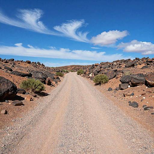 Vibrant Rugged Desert Roadscape