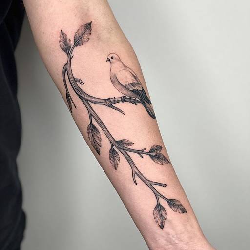 Indigenous Vine Branch Full-Arm Tattoo