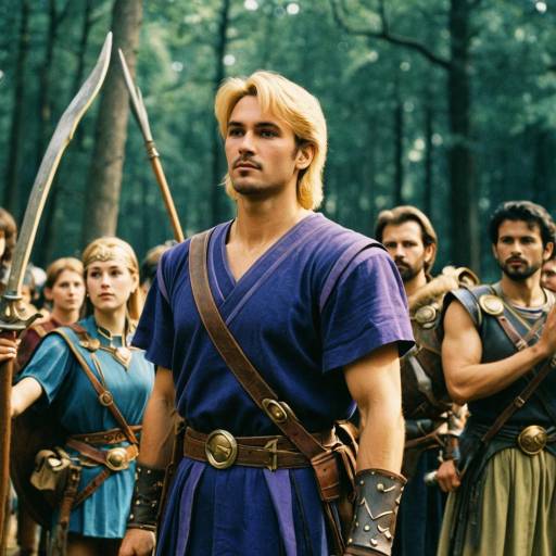 Medieval Fantasy Warriors in Forest