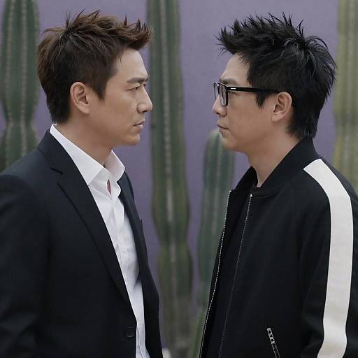 Intense Standoff: Two Men in Focus