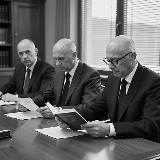 Serious Gathering: A Classic Black and White