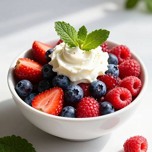 Vibrant Summer Berry Dessert Bowl
