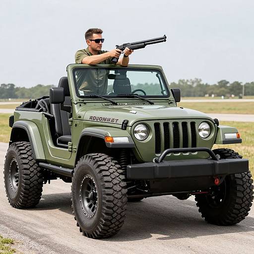Hamilton Air Force Pedal Jeep with Gun