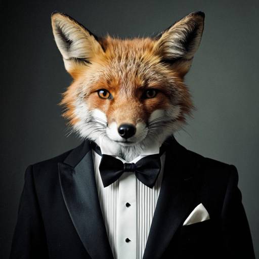 Anthropomorphic Fox in Tuxedo