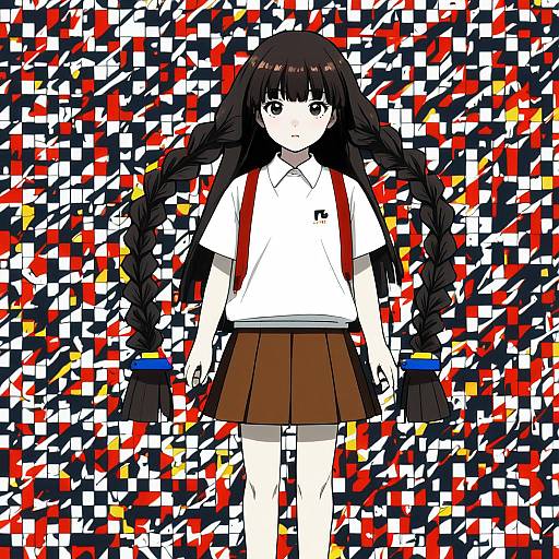 Illustration of Monoe, yume nikki in the style of Hyouuma