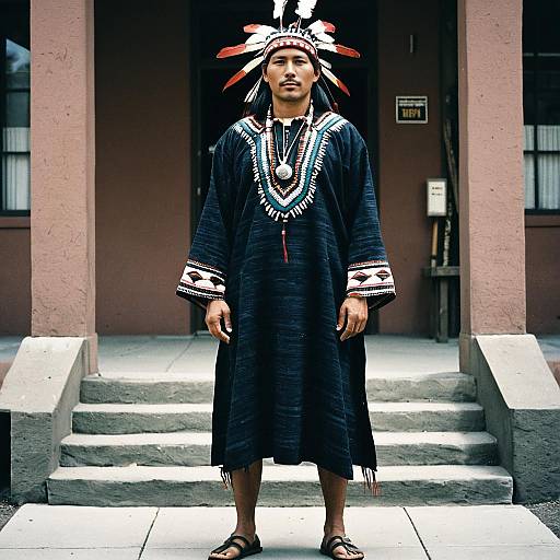 Man in Traditional Native Dress