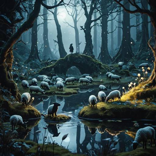 Twilight Salamander Adventure in Fantasy Pond Twilight Salamander Adventure in Fantasy Pond