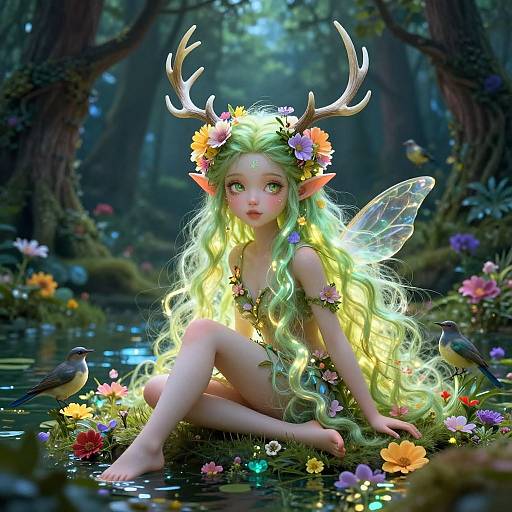 Enchanted Forest Goddess Portrait