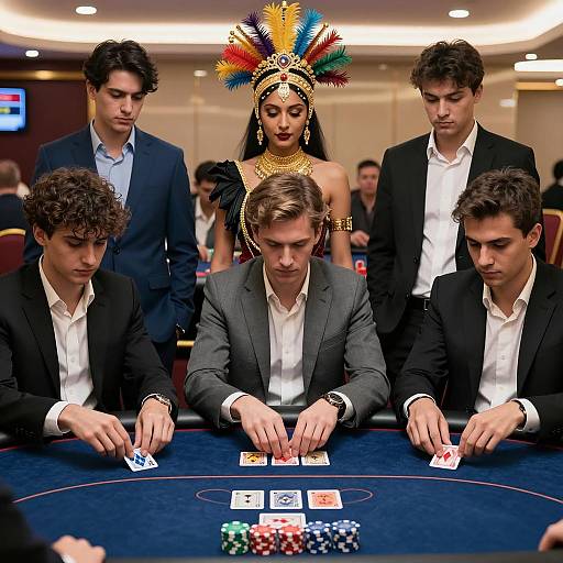 Intense Casino Poker Game Atmosphere