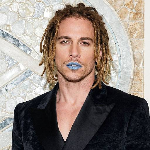 Realistic Dreadlocks Portrait with Mosaic