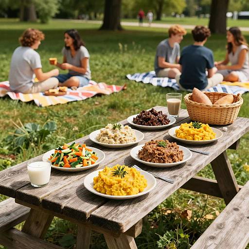 Vibrant Outdoor Picnic with Brei