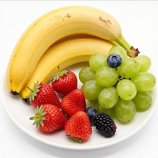Colorful Assorted Fruit Plate