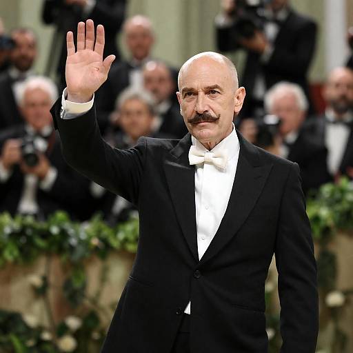 Elegant Man in Tuxedo at Event