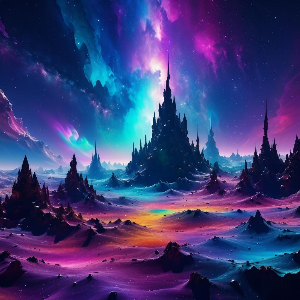 Psychedelic Alien Landscape in 6K