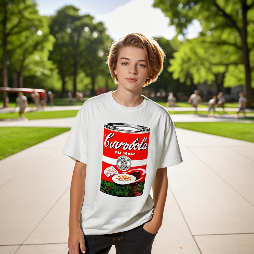 Urban Skateboarding with Campbell's Soup Style