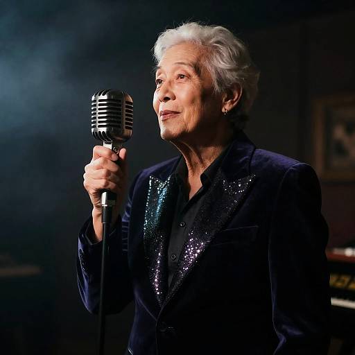 Moody Film-Noir Non-Binary Jazz Portrait