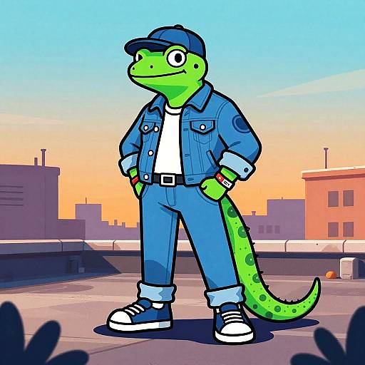 Streetwise Gecko Graffiti Artist