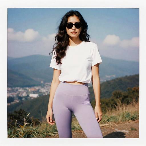 Athletic Soccer Mom in Pastel Leggings