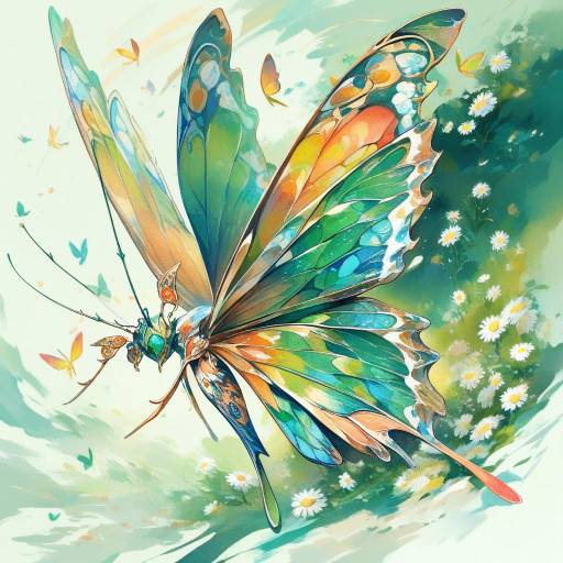 Vibrant Butterfly with Intricate Details Vibrant Butterfly with Intricate Details