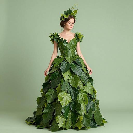 Whimsical Botanical Fashion Statement