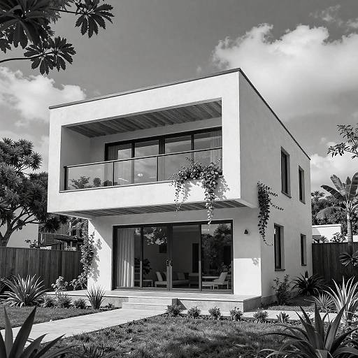 8K Photorealistic Modern Villa with Vines