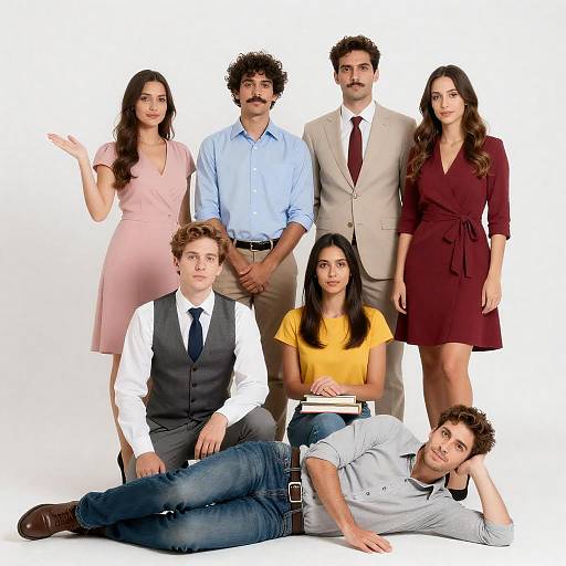 Group Portrait: Casual and Business Attire