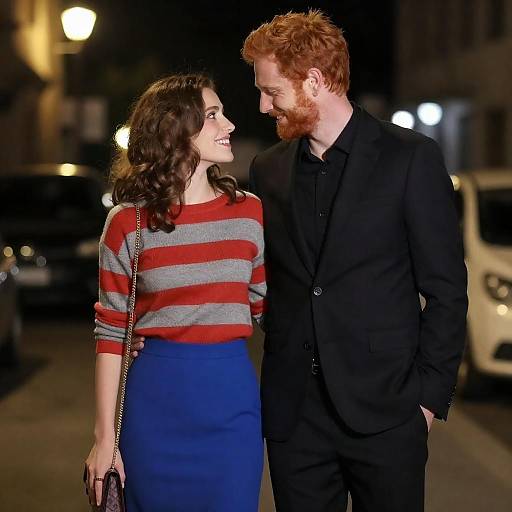 Nighttime Love: A Street Couple's Portrait