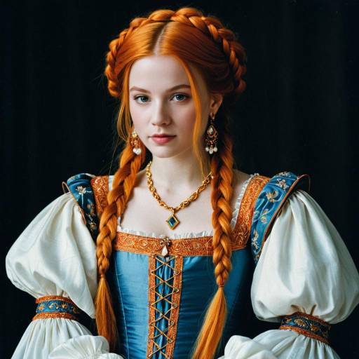 Renaissance Princess in Elegant Jewelry